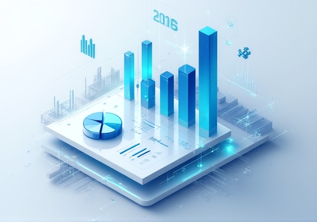 Data visualization dashboard showing growth metrics